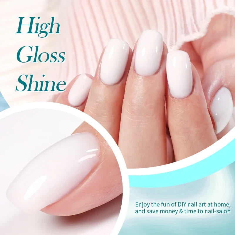 Blushimmer Born Pretty Milky Jelly Rubber Base Gel for gel nails, 15ml, nude color, self-leveling, soak-off UV gel