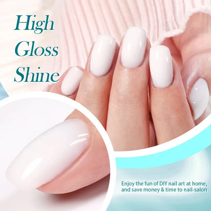 Blushimmer Born Pretty Milky Jelly Rubber Base Gel for gel nails, 15ml, nude color, self-leveling, soak-off UV gel