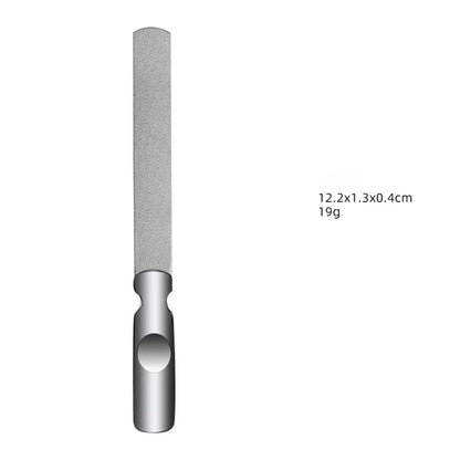 Stainless Steel Nail Files Manicure Pedicure Grooming For Professional Finger Toe Nail Care Tools
