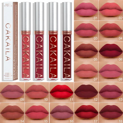 Blushimmer velvet matte lipstick and lip gloss in light red, with a silky, long-lasting liquid lip tint for women’s cosmetics.