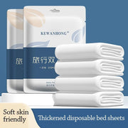 3 / 4-Piece Disposable Bed Sheet Dirty Proof Bedding Set Duvet Cover Pillowcase Thickened Non-Woven Isolation Sheets Travel