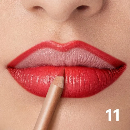 Blushimmer matte nude lip liner pencil with waterproof, smudge-proof, and creamy formula, designed for precise, long-lasting lip definition.