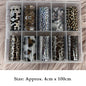 Neon jelly animal nail foils by Blushimmer featuring water leopard print designs for DIY nail art transfer stickers.