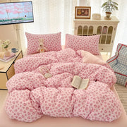 2026 New Lovely Bedding Set King Queen for Home Bedroom Decoration Single-bed for School Dormitory Comfortable Duvet Cover Set
