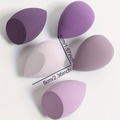 Blushimmer 7 or 18-piece makeup sponge set with dual-use liquid and powder makeup eggs for smooth application