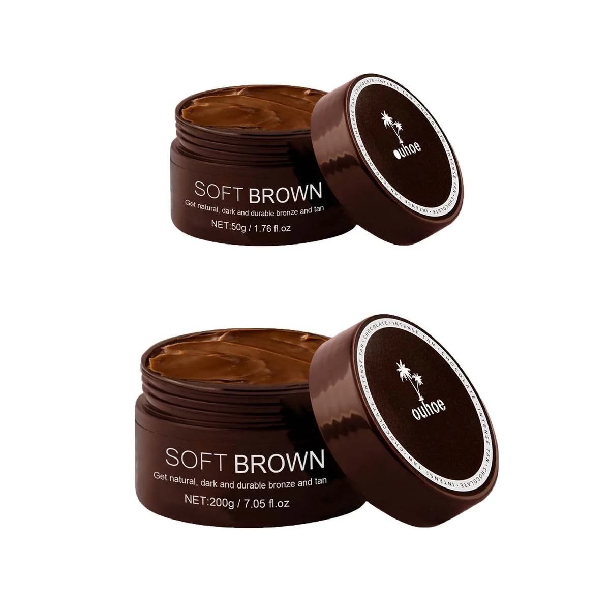 Blushimmer soft brown self-tanning cream with a sleek bottle, designed for a natural, long-lasting sunless tan on the body.