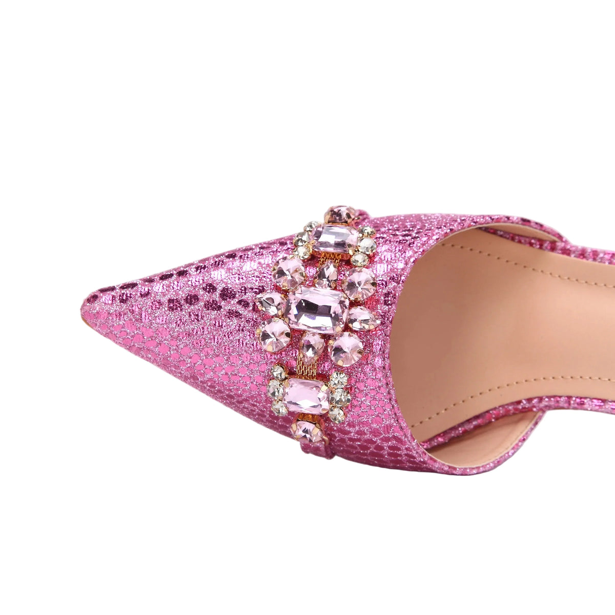 Elegant women's shoes and matching bag set with pointed toe from EdleessFashion, featuring sleek design and stylish accessories.
