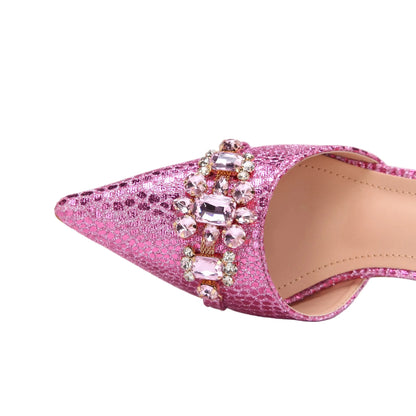 Elegant women's shoes and matching bag set with pointed toe from EdleessFashion, featuring sleek design and stylish accessories.