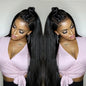 40-inch bone straight human hair wig with transparent lace, full lace frontal, Brazilian human hair, Selvanelle, 250% density