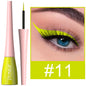 Matte dark green waterproof liquid eyeliner pencil by Blushimmer with ultra-thin design and quick-dry, long-lasting formula.