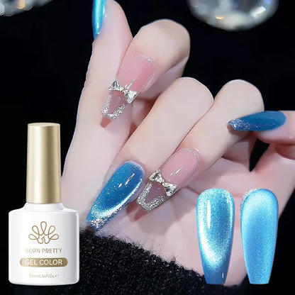 Blushimmer Born Pretty 117 Colors Cat Magnetic Gel Nail Polish 10ml with vibrant, semi-permanent full coverage for stunning manicures