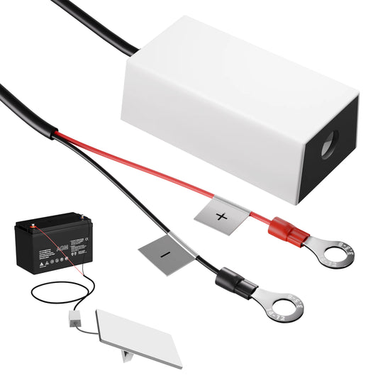 Starlink Mini Battery Adapter 12V-36V with DC power supply and step-up converter for Starlink satellite internet systems.