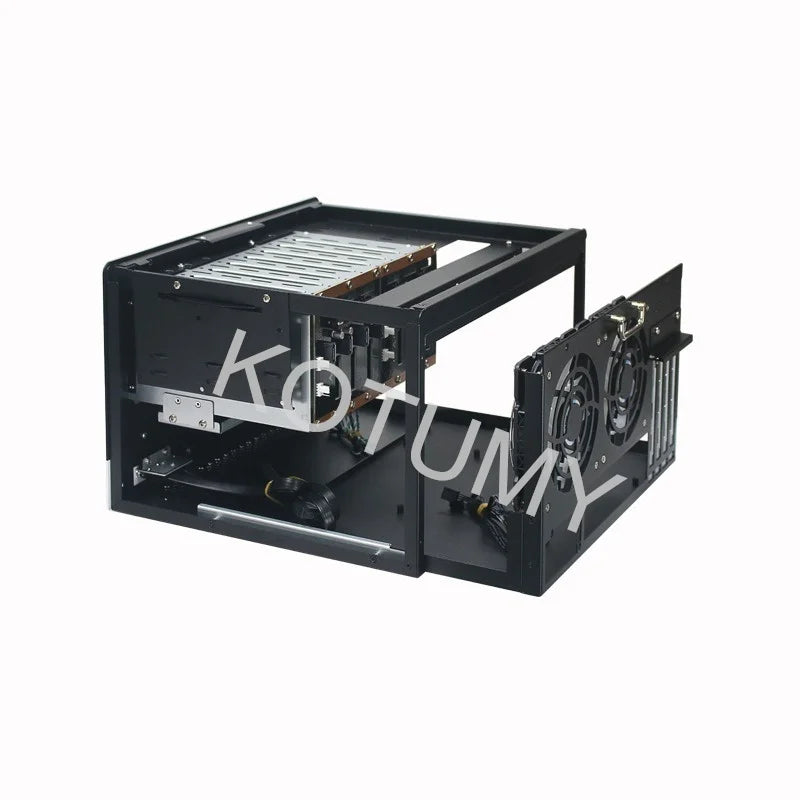 Nas-8 Disk Storage Server Full Height PCIE Card Slot MATX Motherboard Hot Swappable Chassis