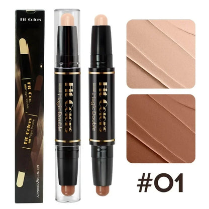 Highlighting&Bronzer Stick Face Brightening Shaping Concealer Pencil 3D Long Lasting Corrector Nose Shadow Contouring Cosmetics