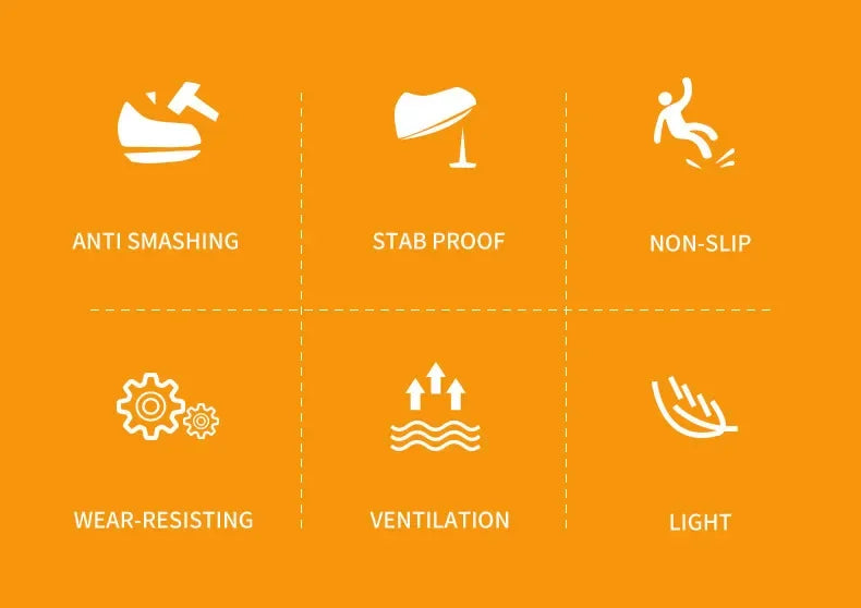 Steel Toe Safety Shoes Men Women Lightweight Work Sneakers Puncture Proof Work Shoes Unisex Coustruction Safety Work Boots