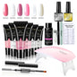 Blushimmer Limegirl 15ml extension nail gel set with 6W LED lamp, full manicure kit, finger extension mold, and nail tools.