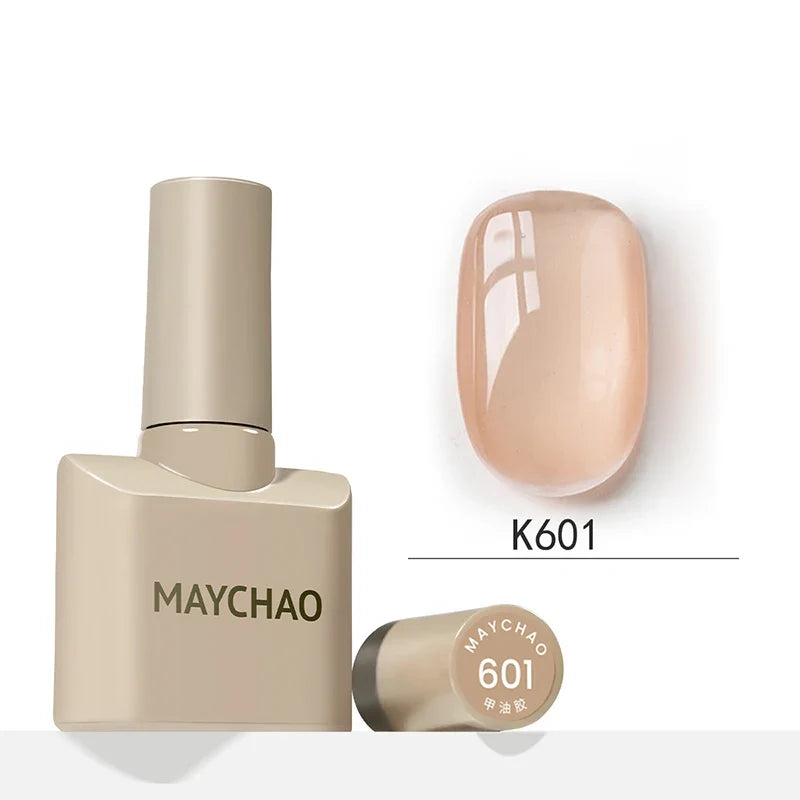 Blushimmer MAYCHAO 12ml jelly gel nail polish semi-permanent top coat soaking off UV LED gel manicure