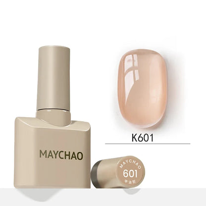Blushimmer MAYCHAO 12ml jelly gel nail polish semi-permanent top coat soaking off UV LED gel manicure