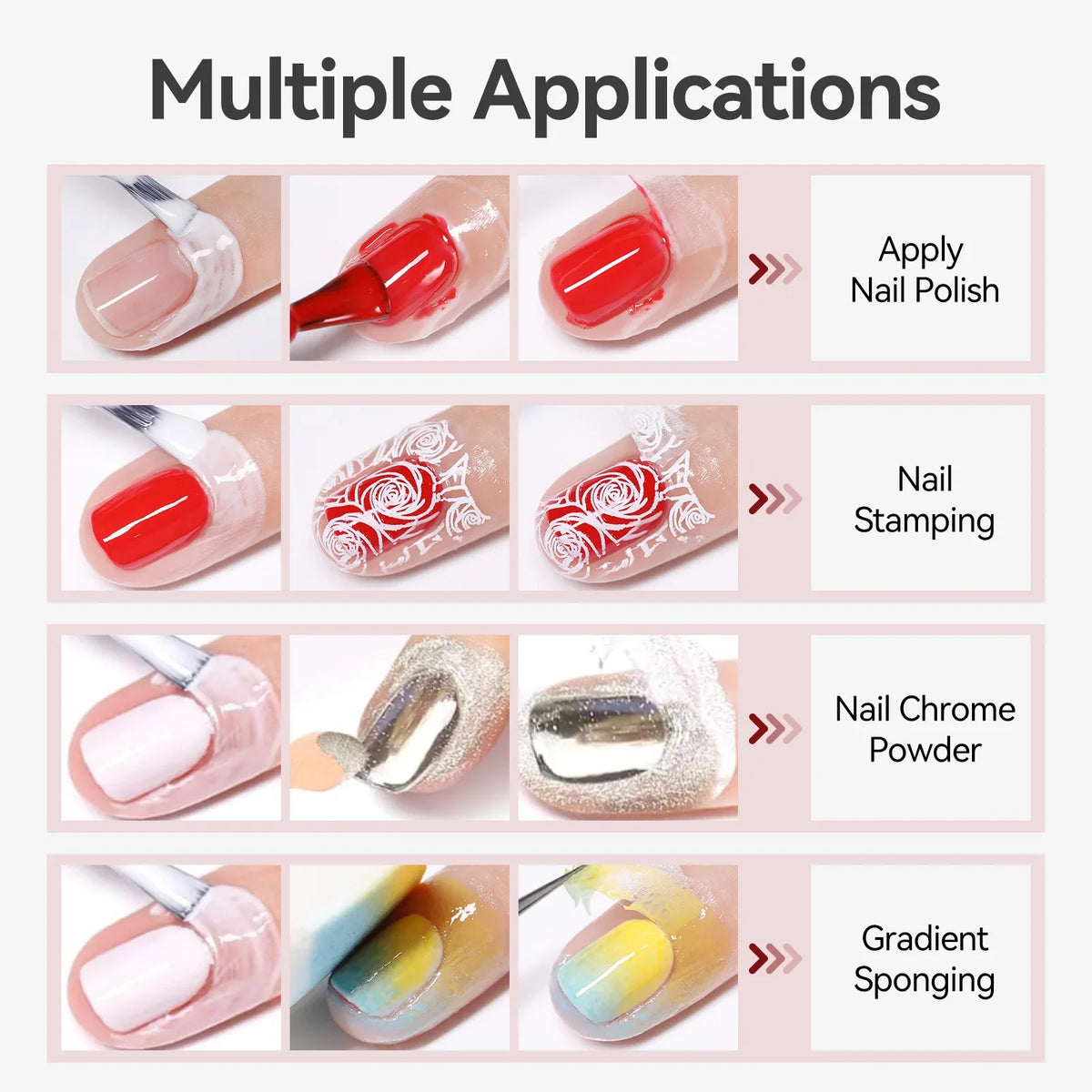 Blushimmer Born Pretty 15ml peel-off nail latex tape gel polish with quick-dry, anti-freezing formula and finger protector tool.