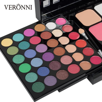 Matte and Shimmer Eyeshadow Palette - Waterproof Makeup Kit