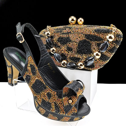 Elegant Italian shoes and bag set by EdleessFashion, featuring luxurious design and sophisticated style for stylish occasions.