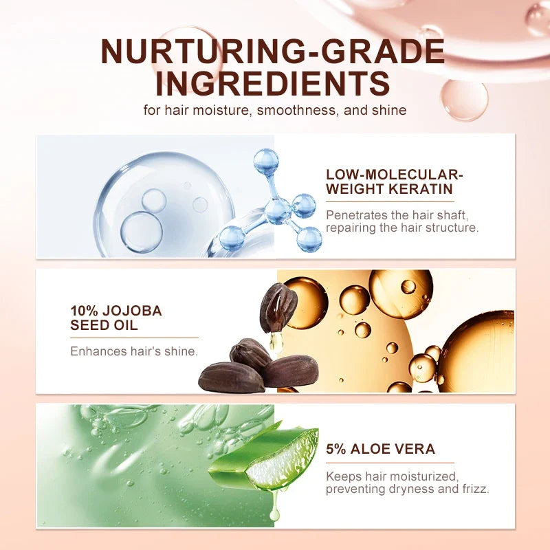 PURC Keratin Hair Mask Disulfide Bond Hair Treatment Smoothing Straightening Hair Cream Repair Damaged Hair Care Products