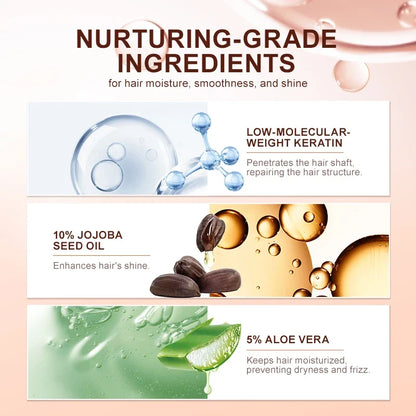 PURC Keratin Hair Mask Disulfide Bond Hair Treatment Smoothing Straightening Hair Cream Repair Damaged Hair Care Products