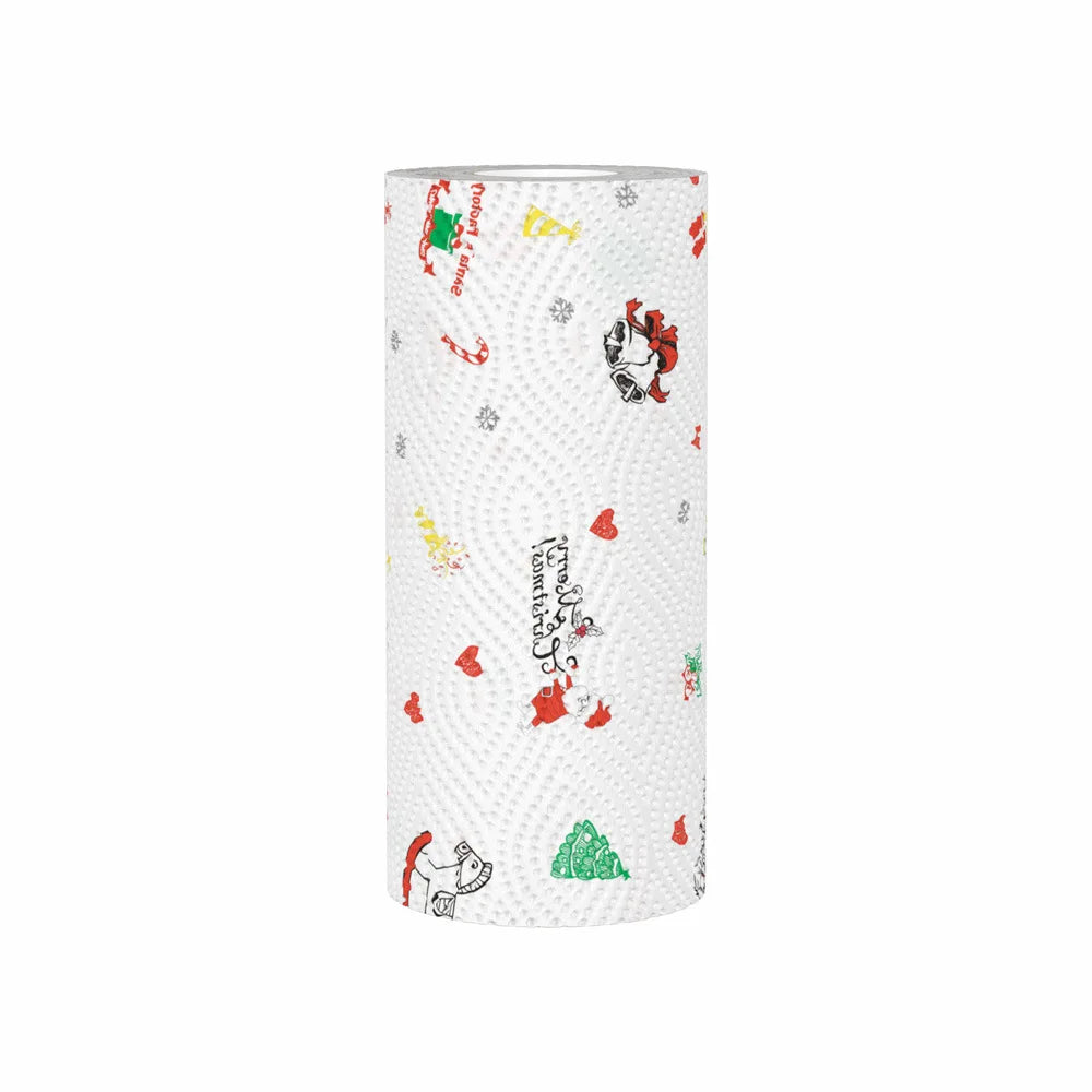 Thickened Disposable Kitchen Paper Towels- Multi-Fold Design for Wet & Dry Use, Ideal for Christmas, Halloween, Picnics, Parties