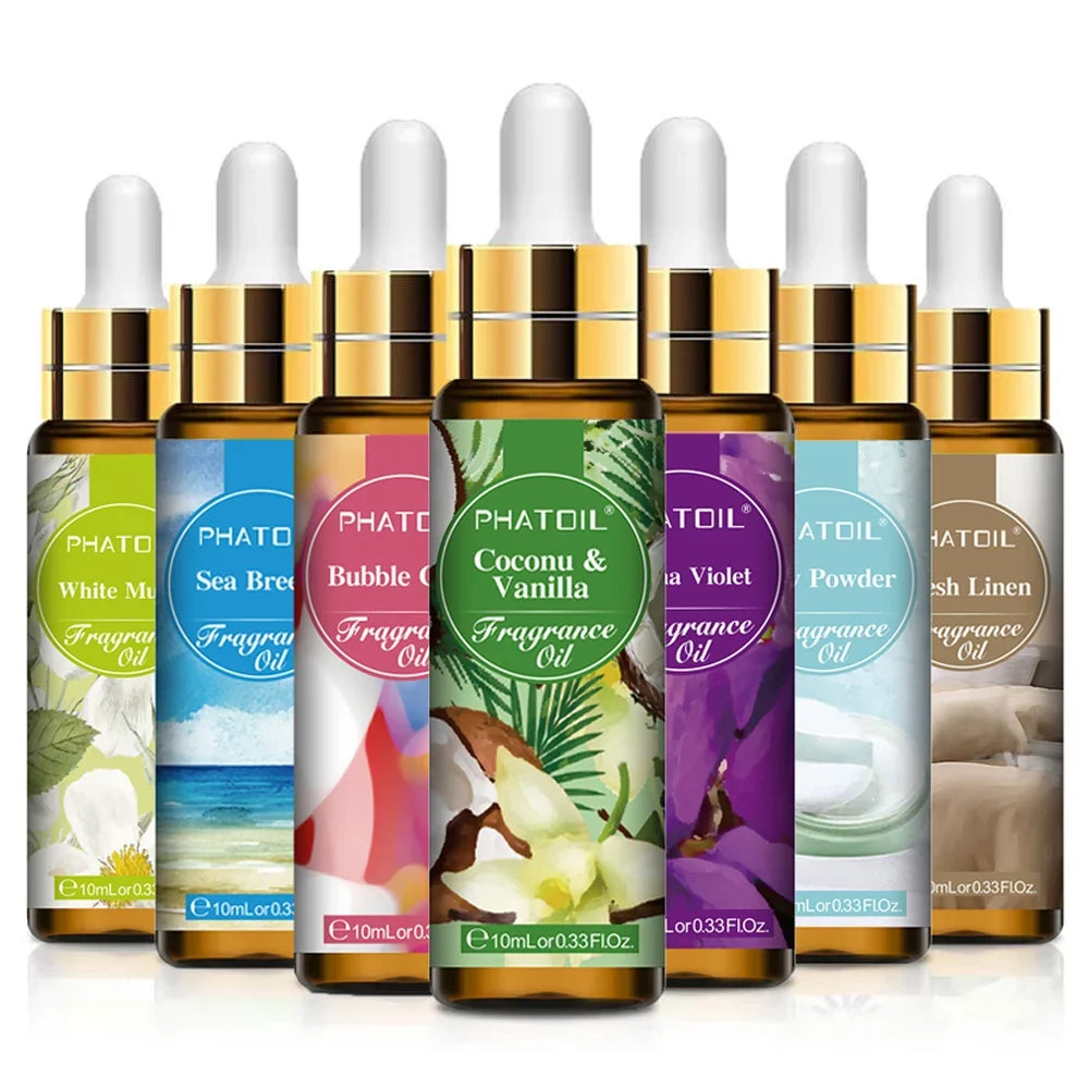 Blushimmer PHATOIL 10ml fragrance oil for women with strawberry, peach, angel, sea breeze, coconut, vanilla, and bubble gum scents