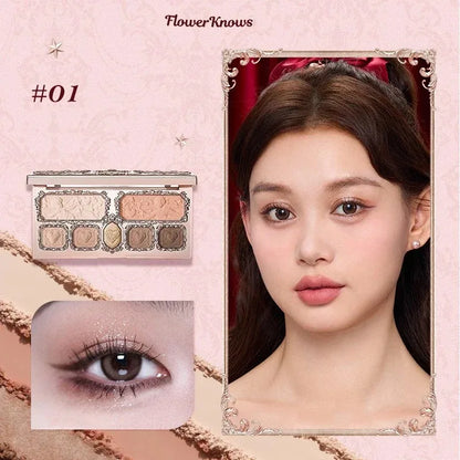 Blushimmer Flower Knows Chocolate Wonder-Shop highlighter and contour face palette with bronzer and illuminator for women.