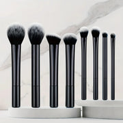 8pcs Pro Easy to Clean, Makeup Brush Set - Soft, Premium Synthetic Hair, Cruelty-Free, Foundation, Blush, Eyeshadow