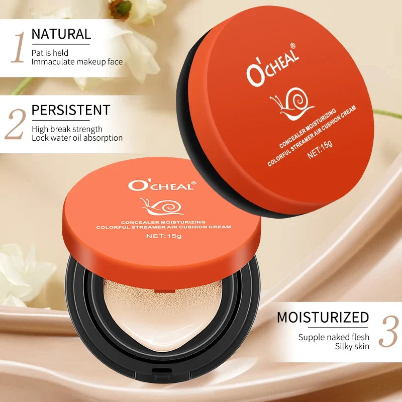 Blushimmer OCHEAL whitening BB cream foundation for face makeup, air cushion concealer and facial beauty product.