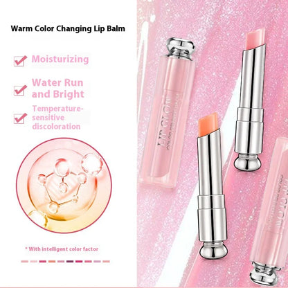 Set of three Blushimmer color-changing waterproof lipstick tubes, moisturizing with a magical, durable finish.
