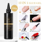 Blushimmer Born Pretty 250g milky white jelly nude gel nail polish refill package with translucent semi-permanent soak-off UV gel
