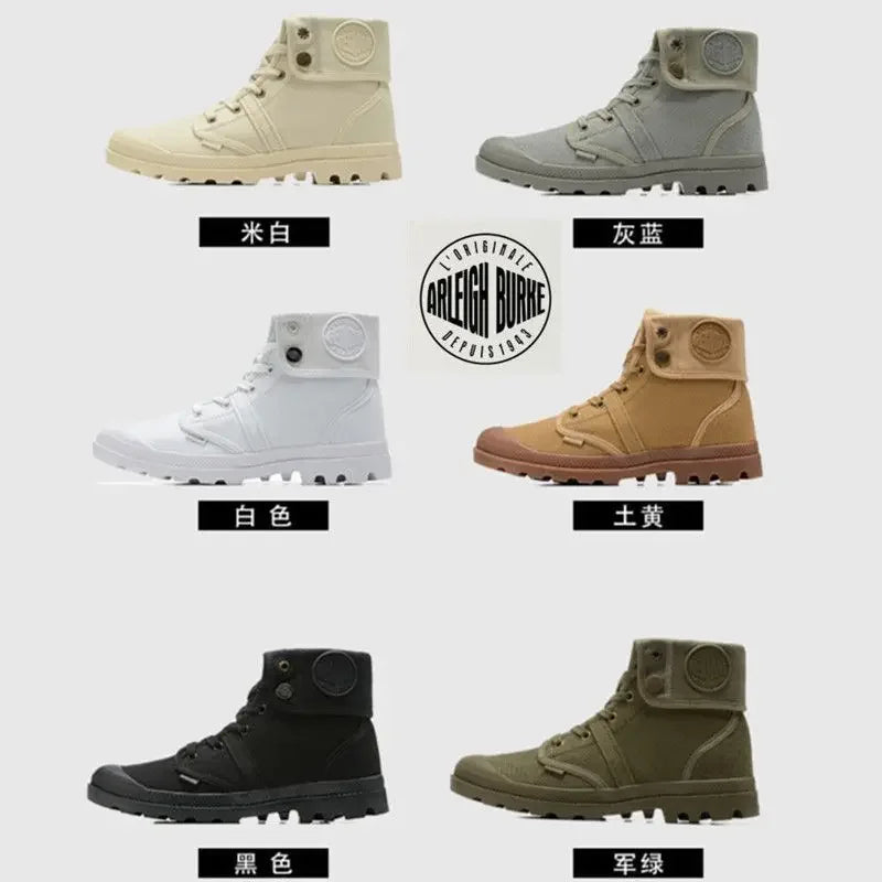 Outdoors PALLADIUM Pallabrouse Sneakers Turn Help Men Women Ankle Boots Canvas Casual Shoes Men Casual Shoes Eur36-45