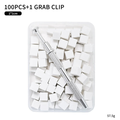 Set of 25/50/100 square nail art sponge brushes for gradient gel polish nail designs and manicure application by Blushimmer.
