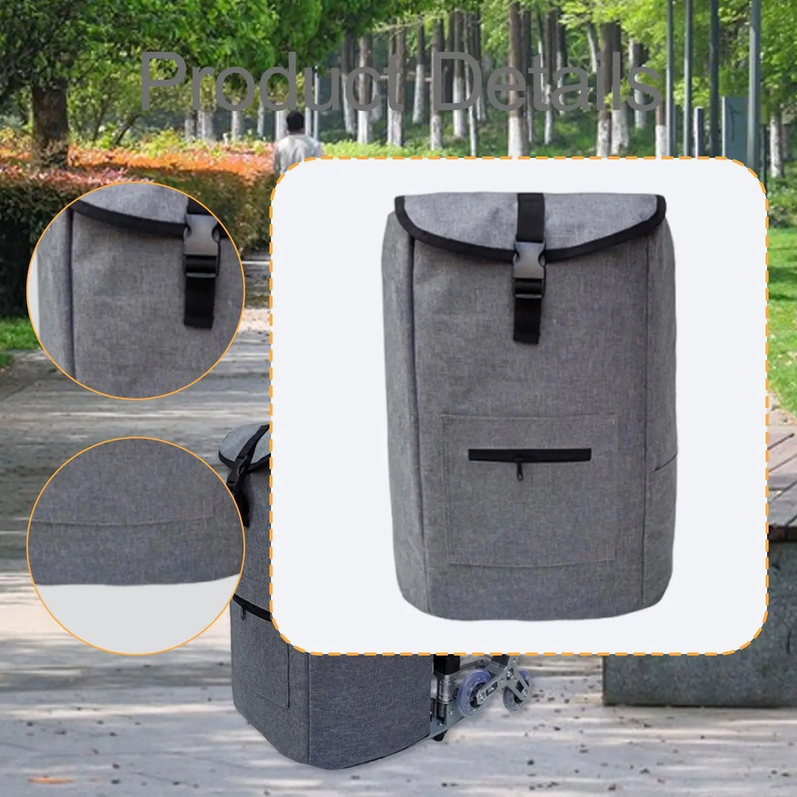 Replacement Bag for Grocery Cart, Reusable Foldable, Essential, Waterproof Trolley Bag Oxford Cloth for Grocery, Vegetables