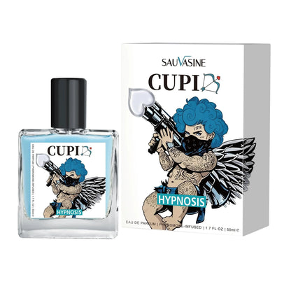 Cupid Hypnosis 2.0 Pheromone Cologne for Men by Blushimmer, 50ml bottle with sleek packaging and modern design.