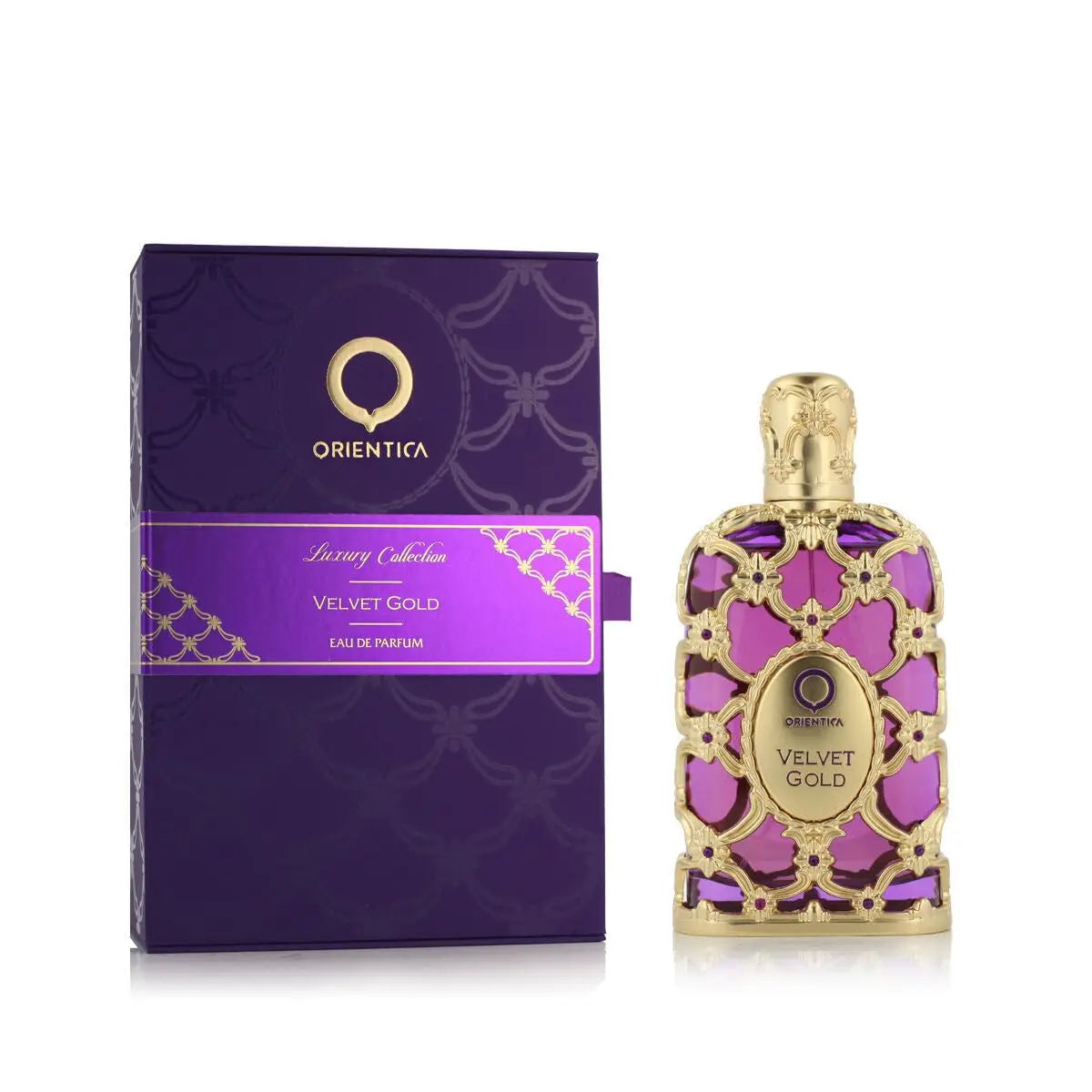 Orientica Royal Amber Eau De Parfum by Blushimmer, featuring luxurious Arabic vanilla and musk scent in a elegant bottle.