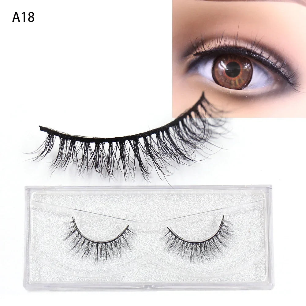Blushimmer LEHUAMAO 5D mink false eyelashes with wispy, cross design, fluffy and natural for eye makeup and extensions.