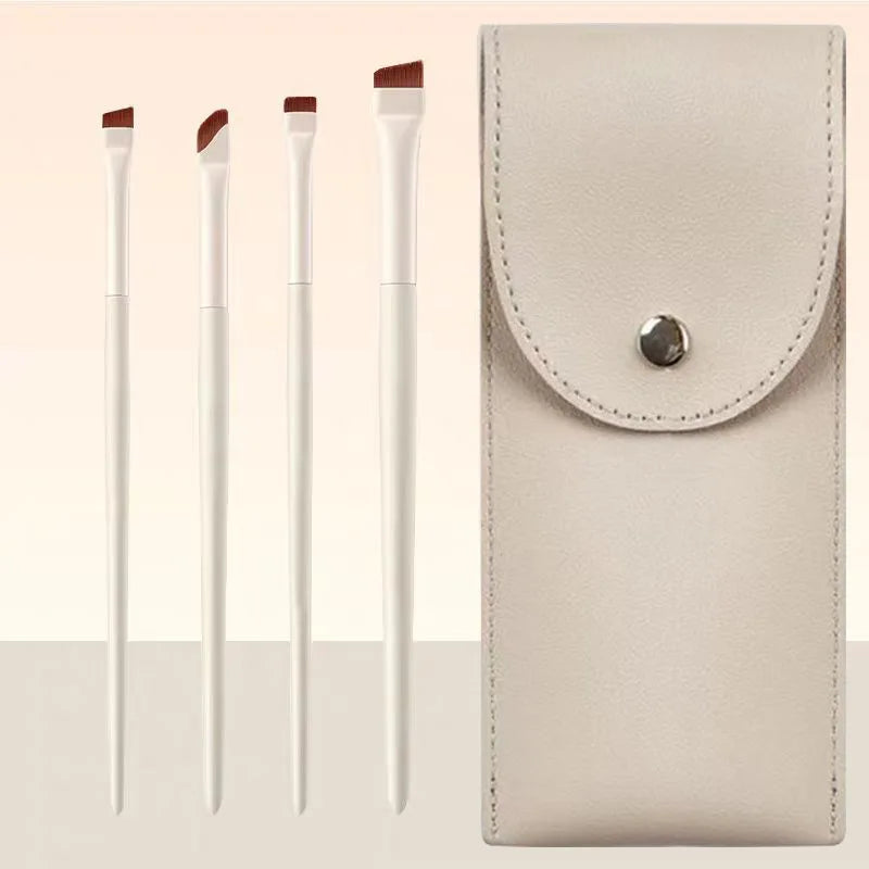 Blushimmer eye makeup brush set including detail, eyebrow, crease, and shader brushes for professional and beginner use.
