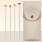 Blushimmer eye makeup brush set including detail, eyebrow, crease, and shader brushes for professional and beginner use.