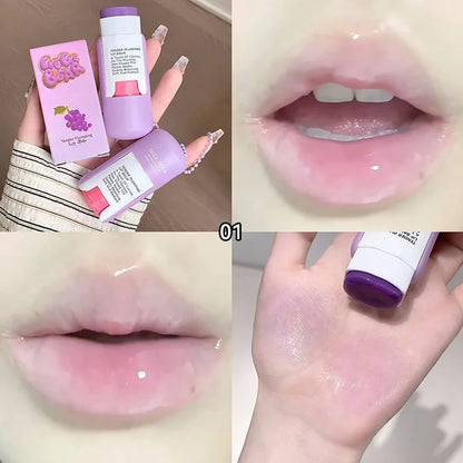 Blushimmer Gegebear colorless lip balm for moisturizing, repairing, and hydrating lips with a non-sticky, refreshing finish.