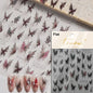 Shiny jelly butterfly 5D nail art sticker with rhinestones and insects, perfect for DIY manicure decoration by Blushimmer.