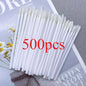 Set of 500 disposable lip and eyelash microbrushes by Blushimmer, with mascara wands and applicator swabs for eyelash extensions.
