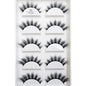 Set of five natural 3D mink false eyelashes by Blushimmer, featuring makeup tools and faux cils for beauty and makeup enhancement.