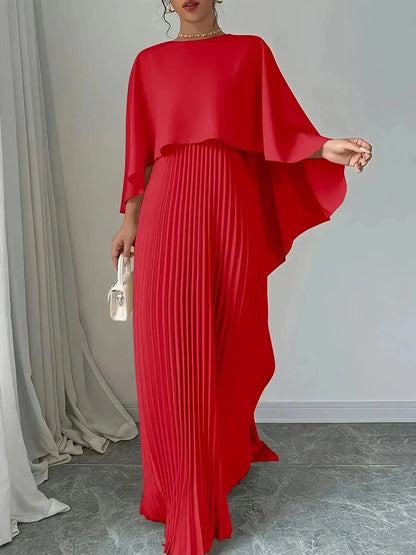 Luxlife Brands Harmony Draped Event Outfit featuring elegant draped fabric and stylish design, perfect for formal occasions.