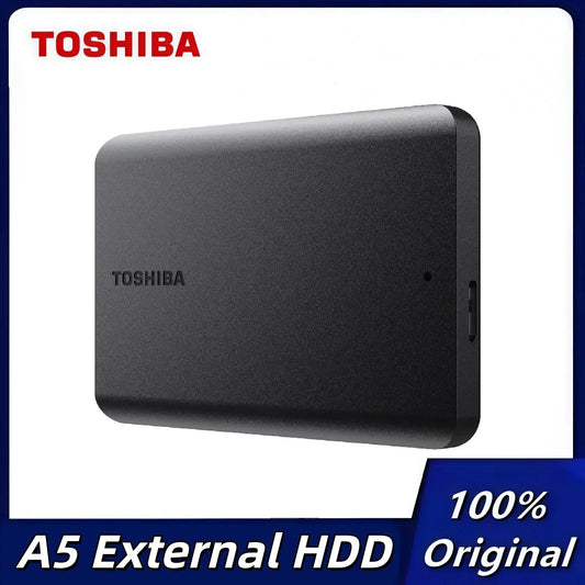 Original Toshiba Portable External Hard Drive 4TB/1TB/2TB Canvio Basics USB 3.2 External Data Storage Capacity for PS5 Notebook