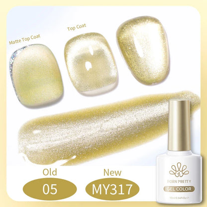 Blushimmer Born Pretty 117 Colors Cat Magnetic Gel Nail Polish 10ml, full coverage semi-permanent varnish for stunning manicures.