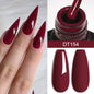 Blushimmer 7ml Burgundy Crimson nail gel polish with high pigment, non-streak, long-lasting UV/LED soak-off nail art gel for home salon.